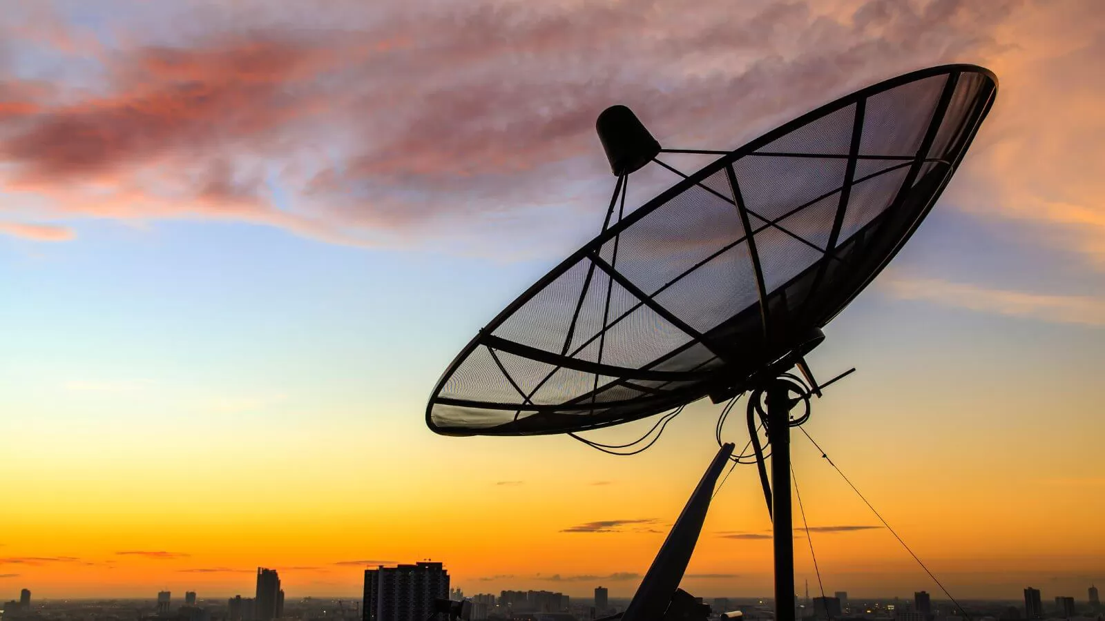 C-band satellite dish antenna system